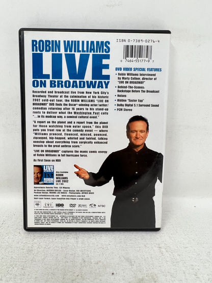 Robin Williams Live on Broadway (DVD) Stand-up Comedy Good Condition!!!