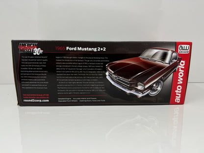 Auto World American Muscle 1965 Ford Mustang (2 + 2) 1:18 Diecast