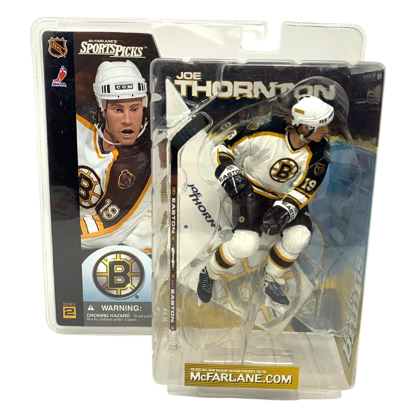 Mcfarlane NHL  Joe Thornton Boston Bruins Chase White Jersey Series 2 Figure