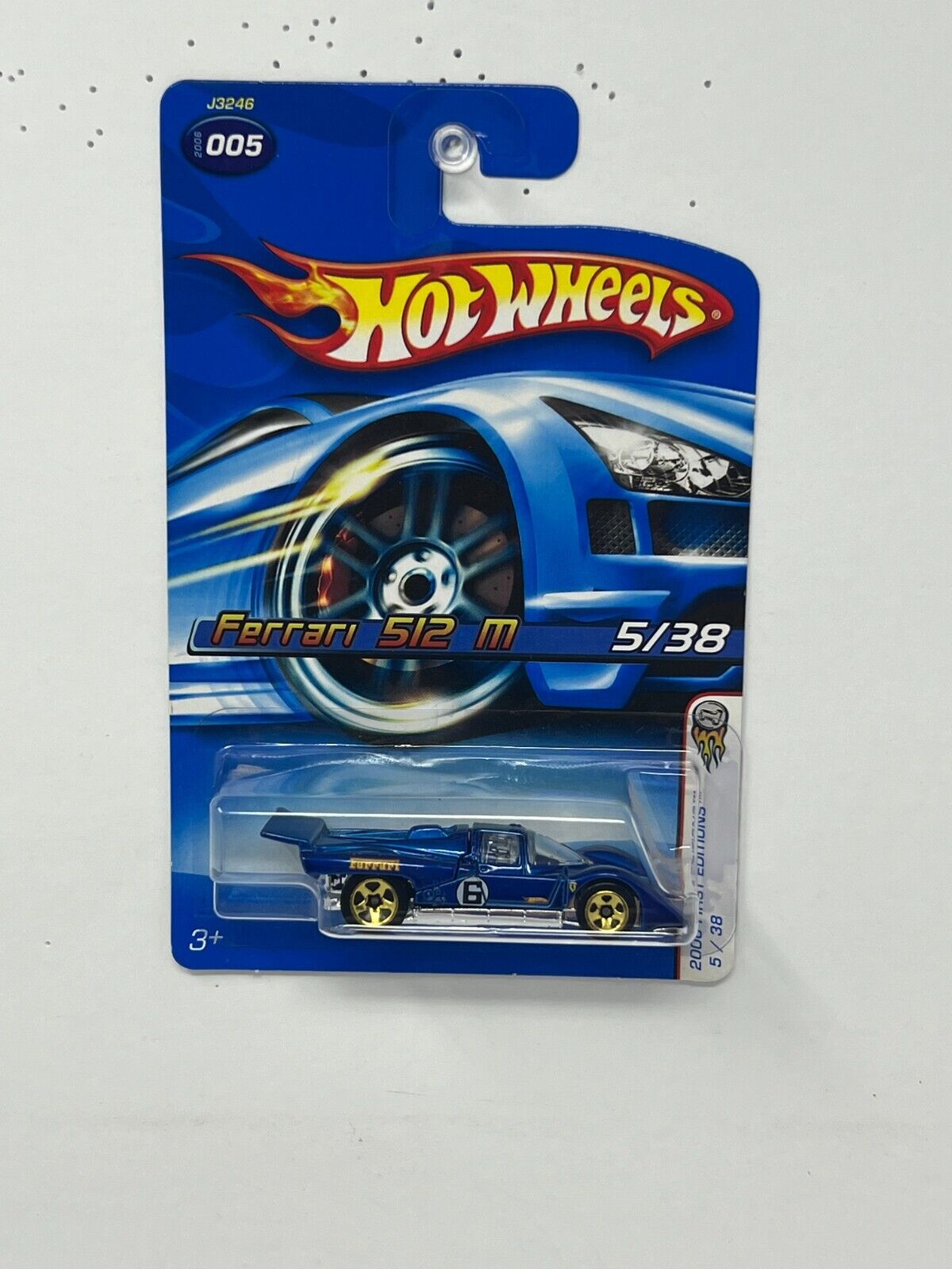 Hot Wheels 2006 First Editions Ferrari 512M Blue 1:64 Diecast Version 3