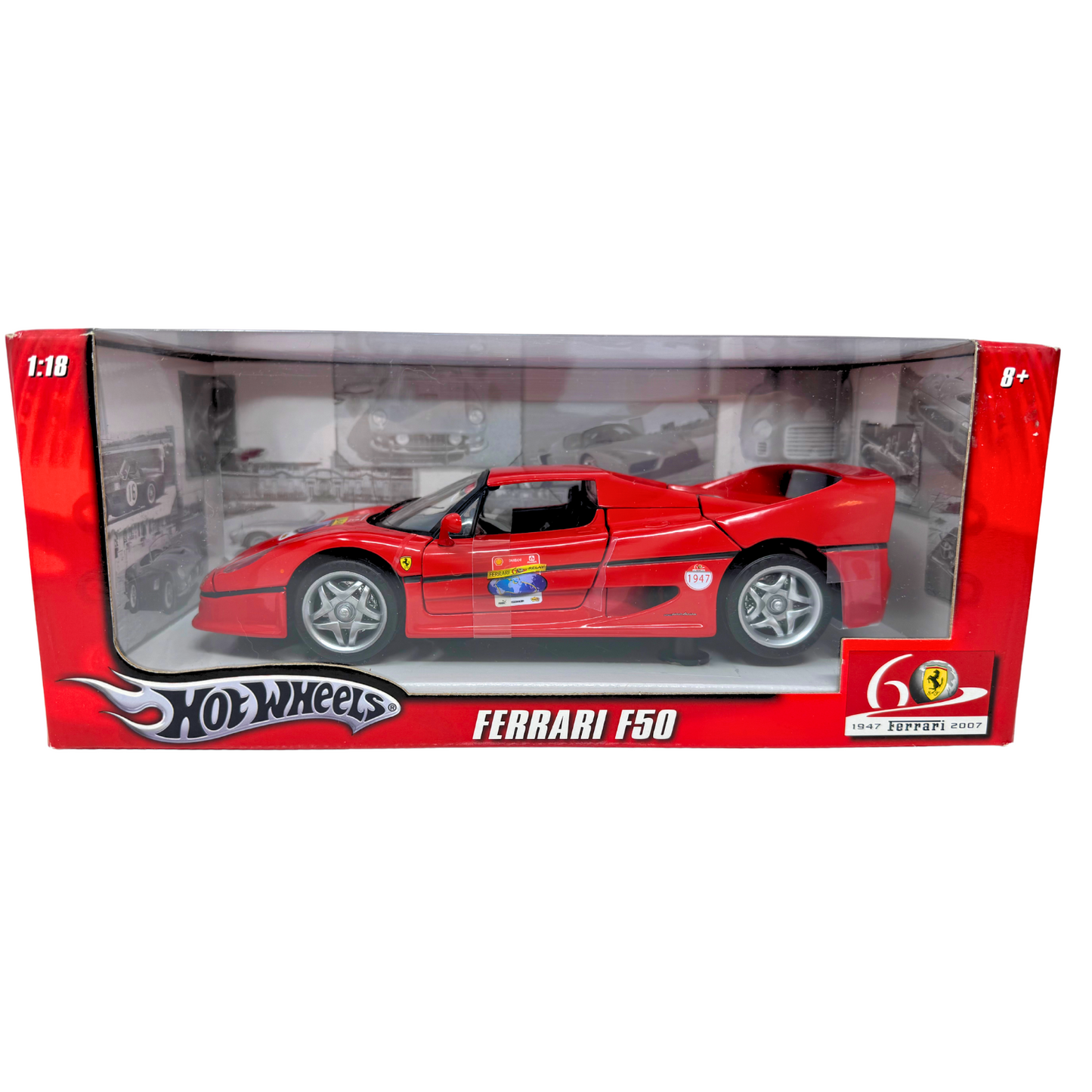 Hot Wheels Ferrari F50 1:18 Diecast 60th Anniversary 1947-2007 Hot Wheels Ferrari F50 1:18 Diecast 60th Anniversary 1947-2007