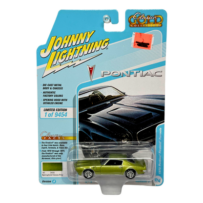 Johnny Lightning Classic Gold 1972 Pontiac Firebird Formula 1:64 Diecast Ver. A