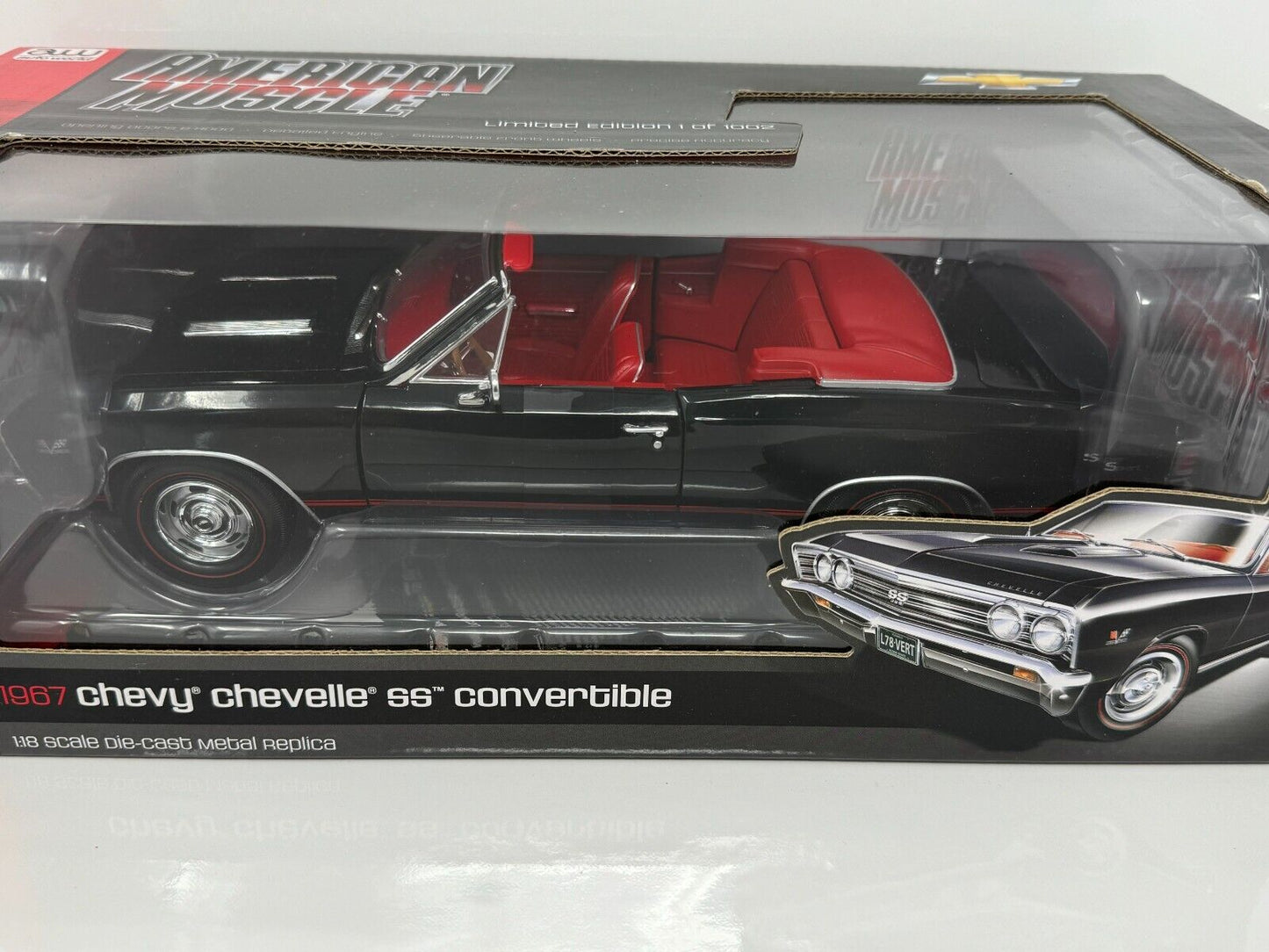 Auto World 1967 Chevy Chevelle SS Convertible Limited 1:18 Diecast 1 of 1002