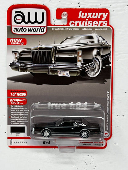 Autoworld Luxury Cruisers 1977 Lincoln Continental Mark V 1:64 Diecast Version B