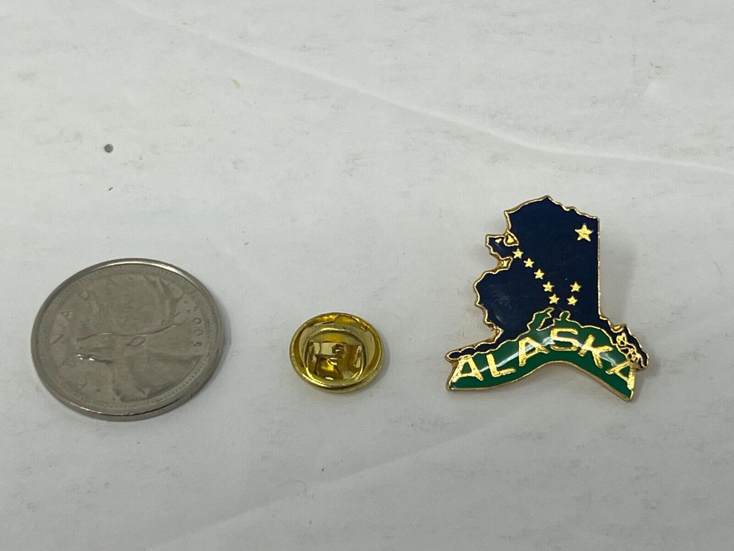 Alaska Map Souvenir Cities & States Lapel Pin CPS1