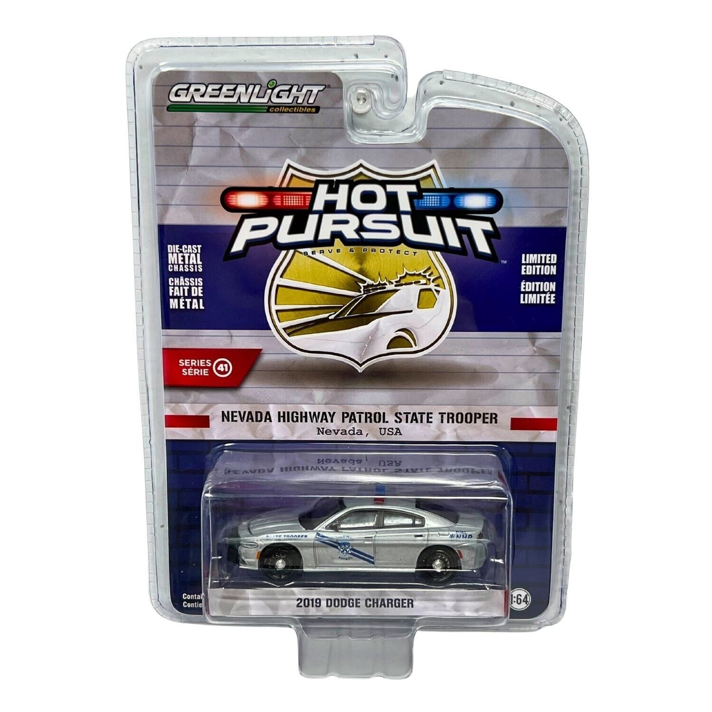 Greenlight Hot Pursuit 2019 Dodge Charger 1:64 Diecast