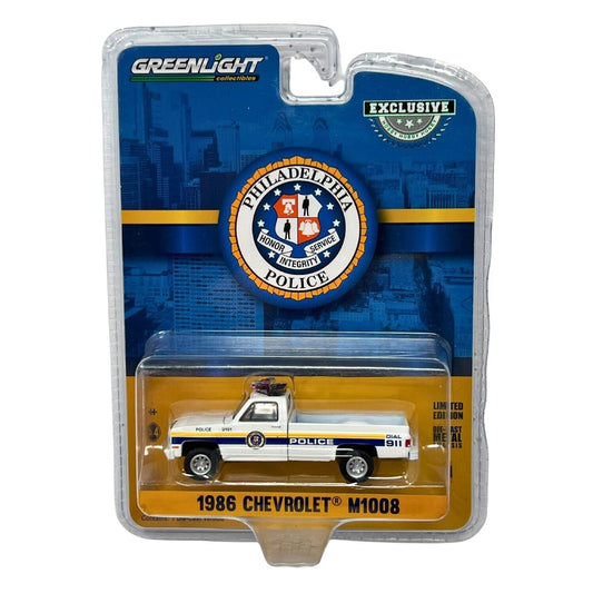 Greenlight Hobby Exclusive Philadelphia Police 1986 Chevrolet M1008 1:64 Diecast