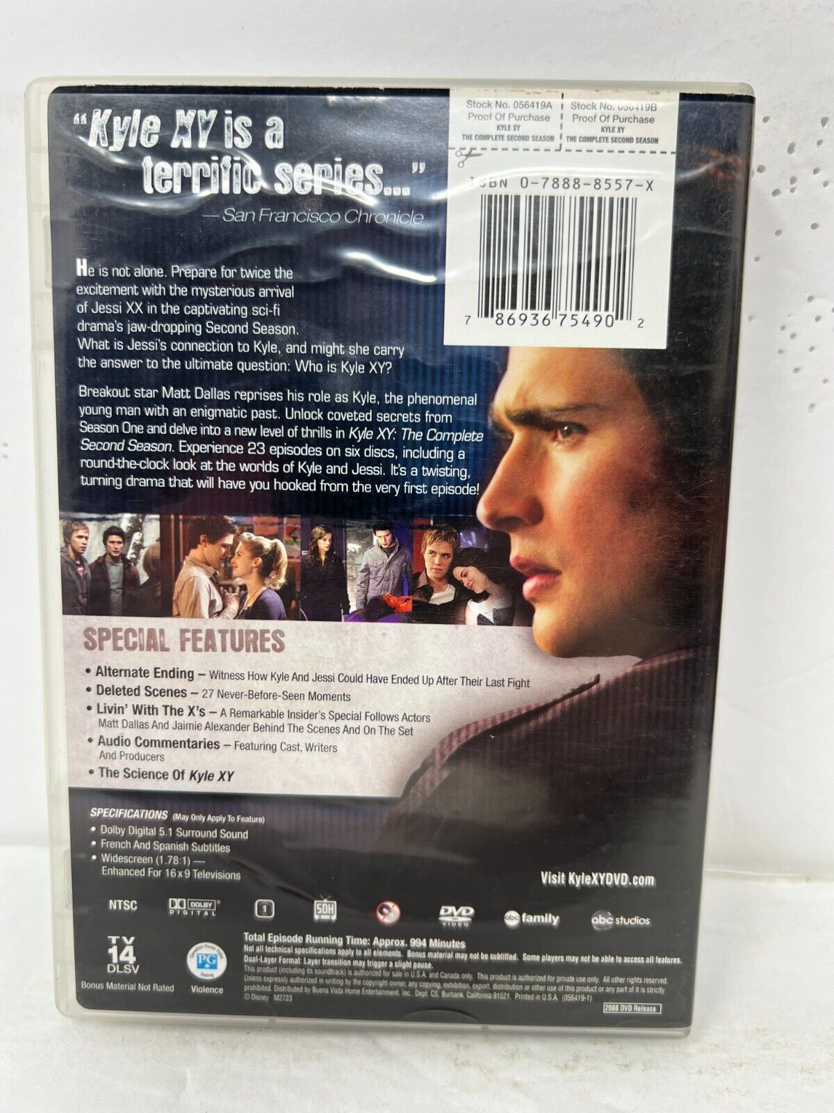 Kyle Xy: Season 2 (DVD) Sci-Fi Good Condition!!!