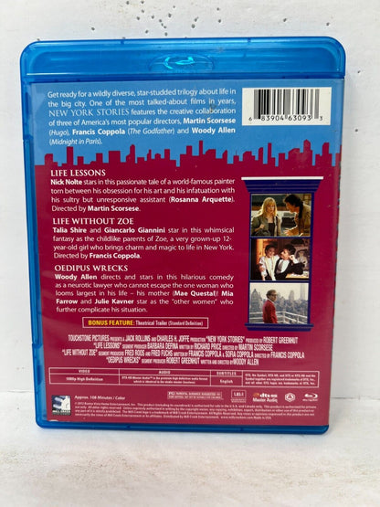 New York Stories (Blu-ray) Drama Good Condition!!!