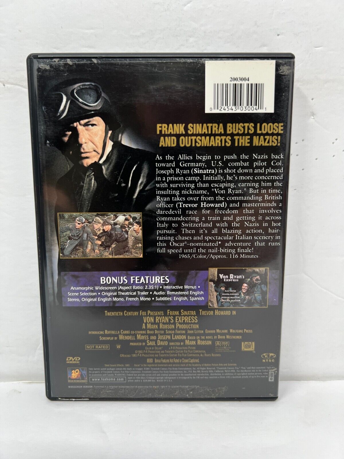 Von Ryan's Express (DVD) War Good Condition!!!