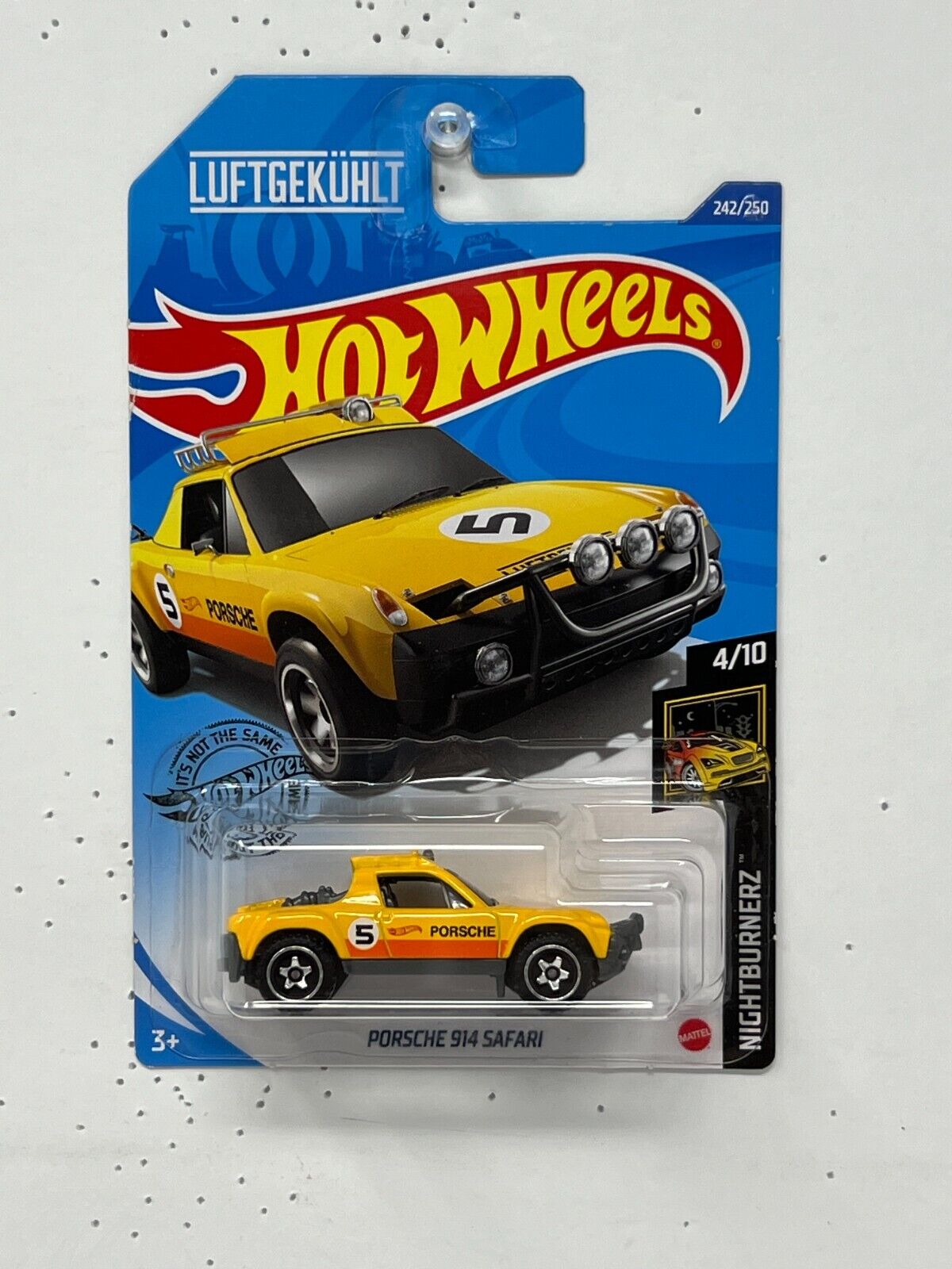 Hot Wheels Nightburnerz Porsche 914 Safari Yellow 1:64 Diecast V2