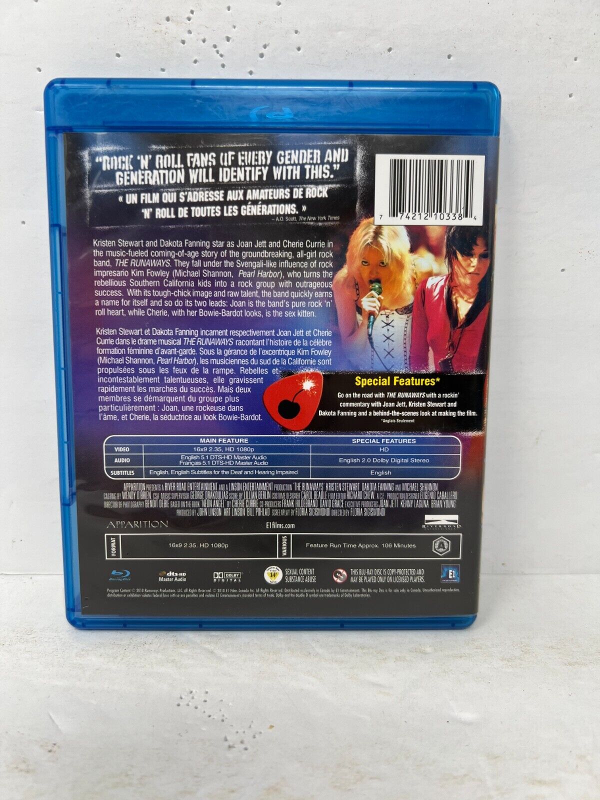 The Runaways (Blu-ray) Biography Good Condition!!!