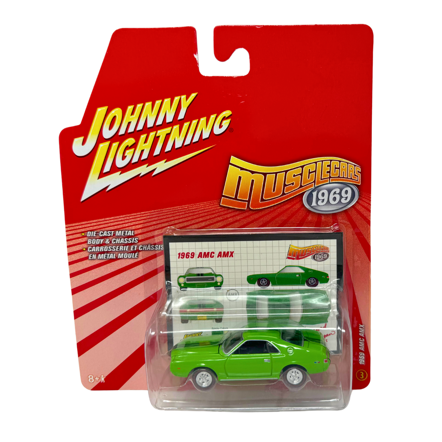 Johnny Lightning Muscle Cars 1969 AMC AMX 1:64 Diecast