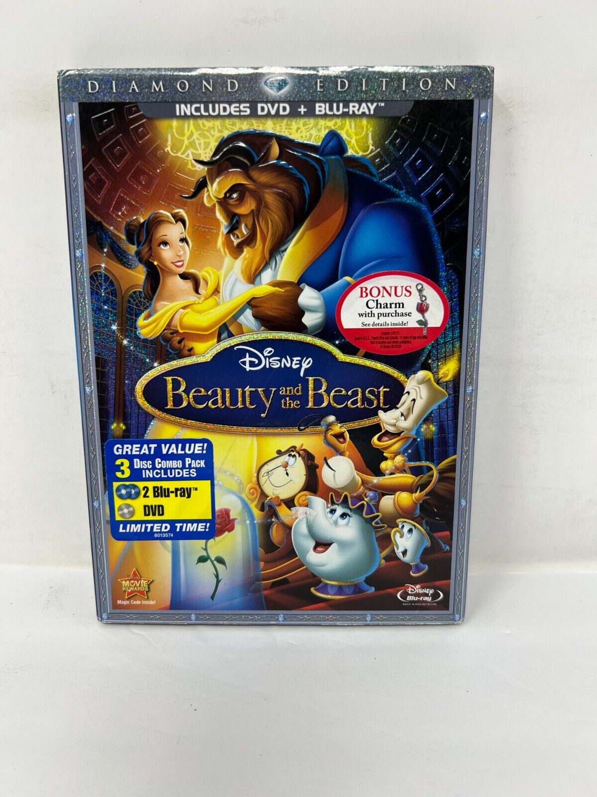 Disney Beauty and the Beast (DVD + Blu-ray) Classic Good Condition!!!