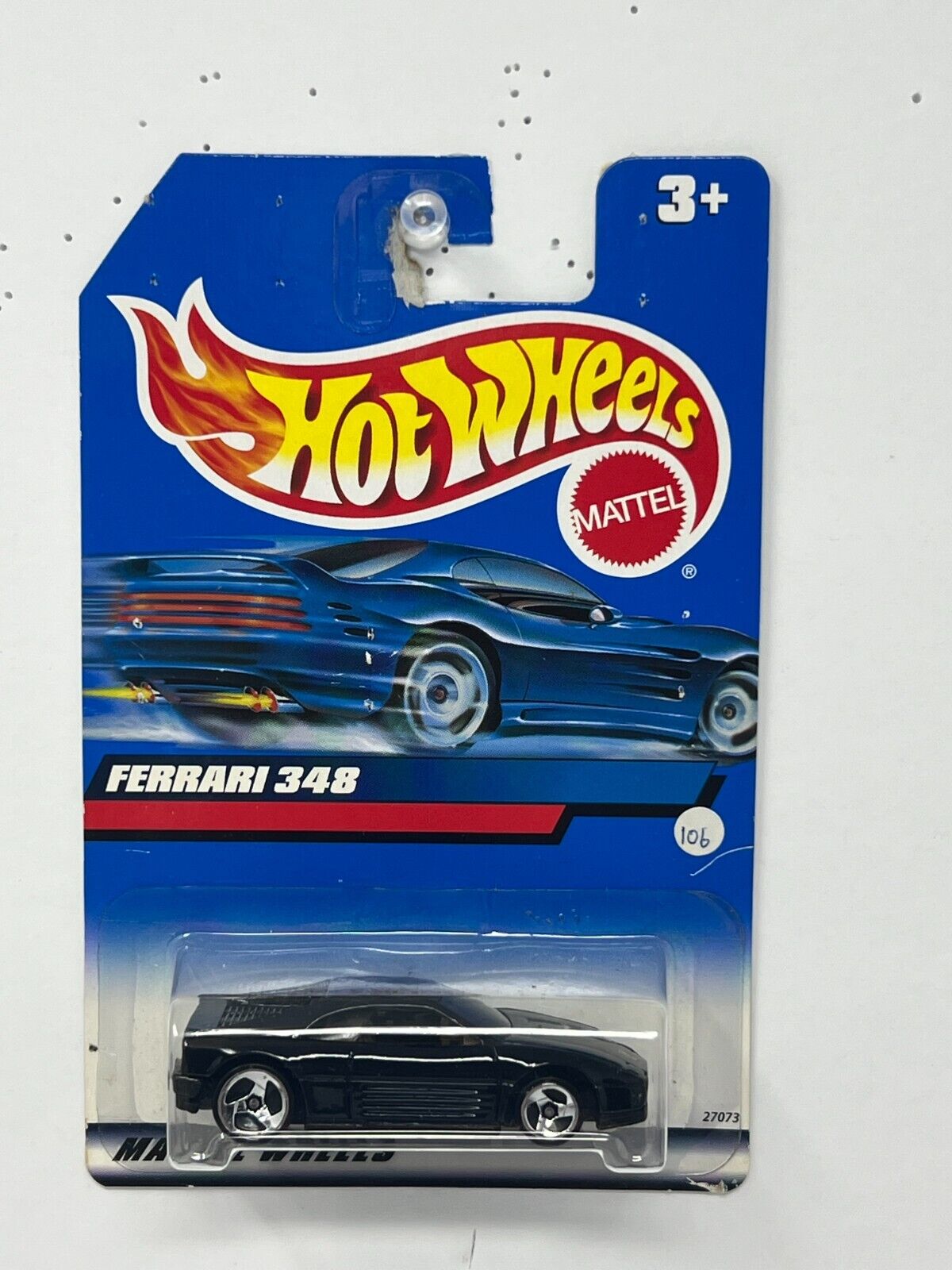 Hot Wheels Ferrari 348 Black 1:64 Diecast  Version 3