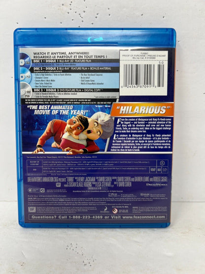 Turbo (Blu-ray 3D) Kids Cartoon Good Condition!!!