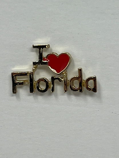 I Love Florida Cities & States Lapel Pin P2