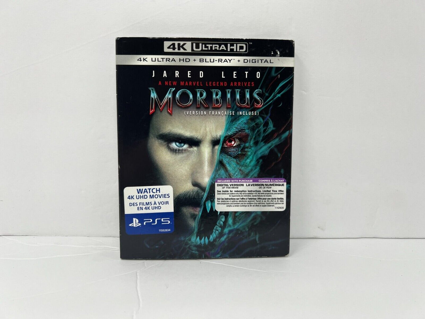 Morbius (4K UHD Blu-ray) Marvel Brand New and Sealed!!!