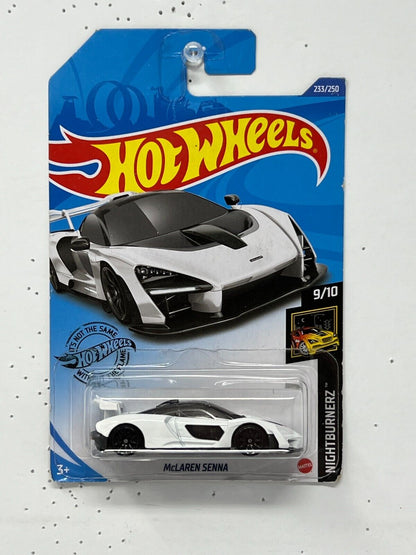 Hot Wheels Nightburnerz McLaren Senna White 1:64 Diecast