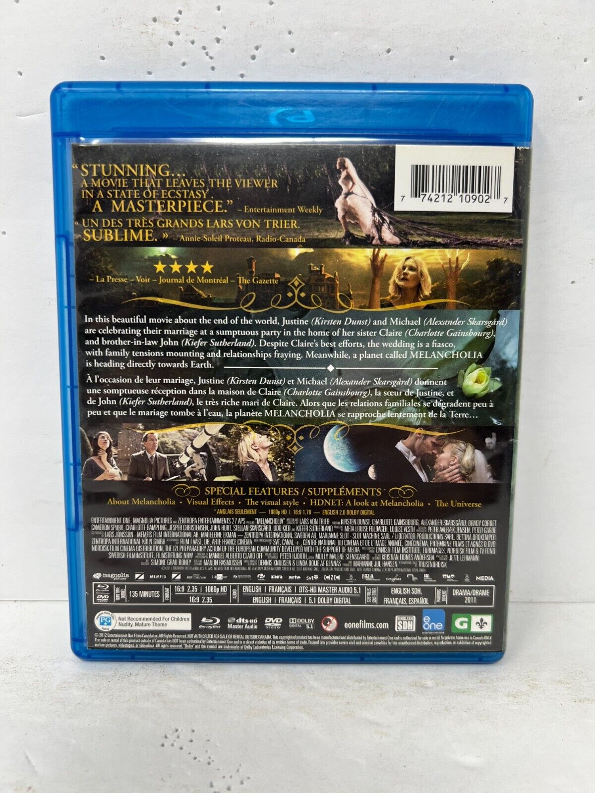Melancholia (Blu-ray) Sci-Fi Good Condition!!!