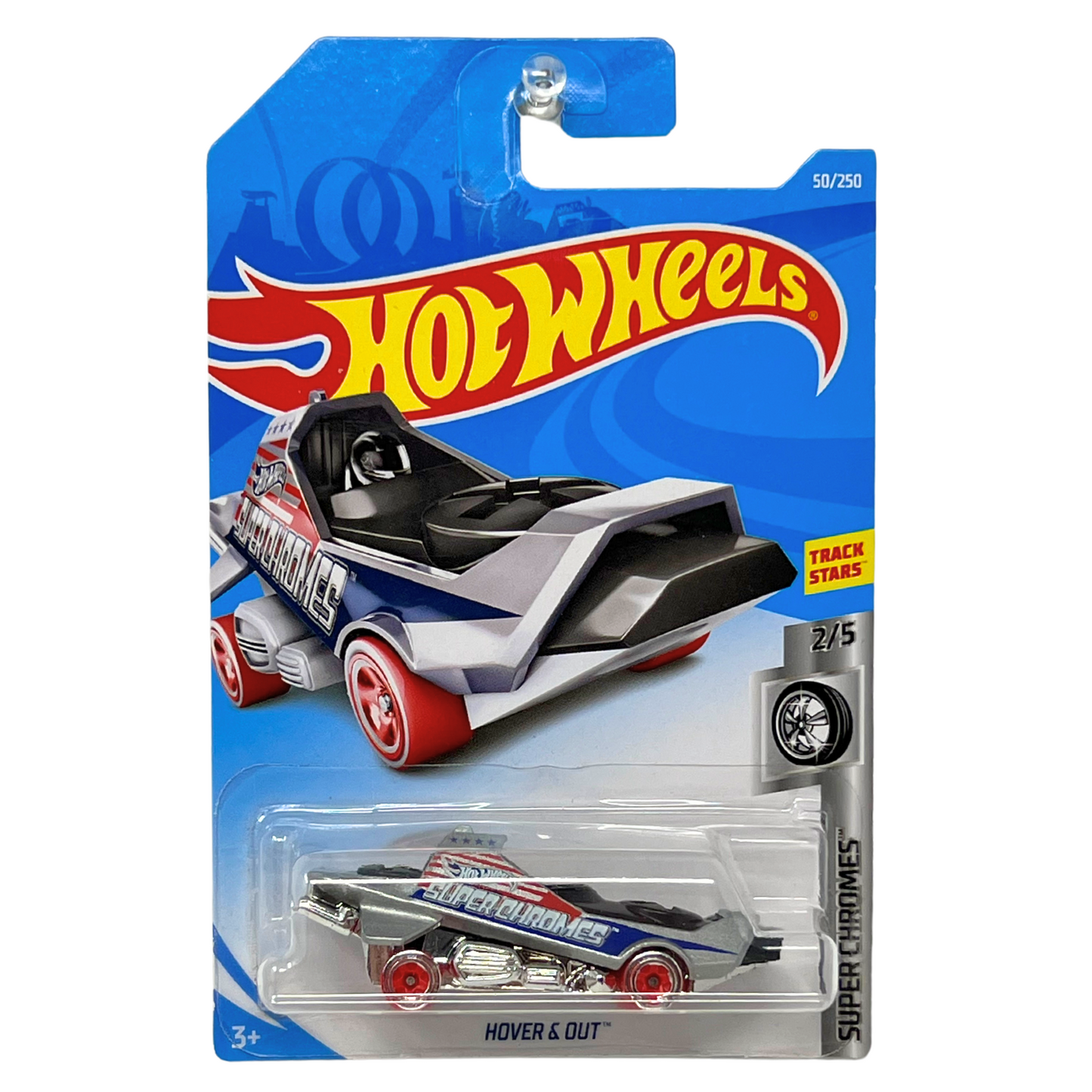 Hot Wheels Super Chromes Hover & Out Fantasy Cars 1:64 Diecast