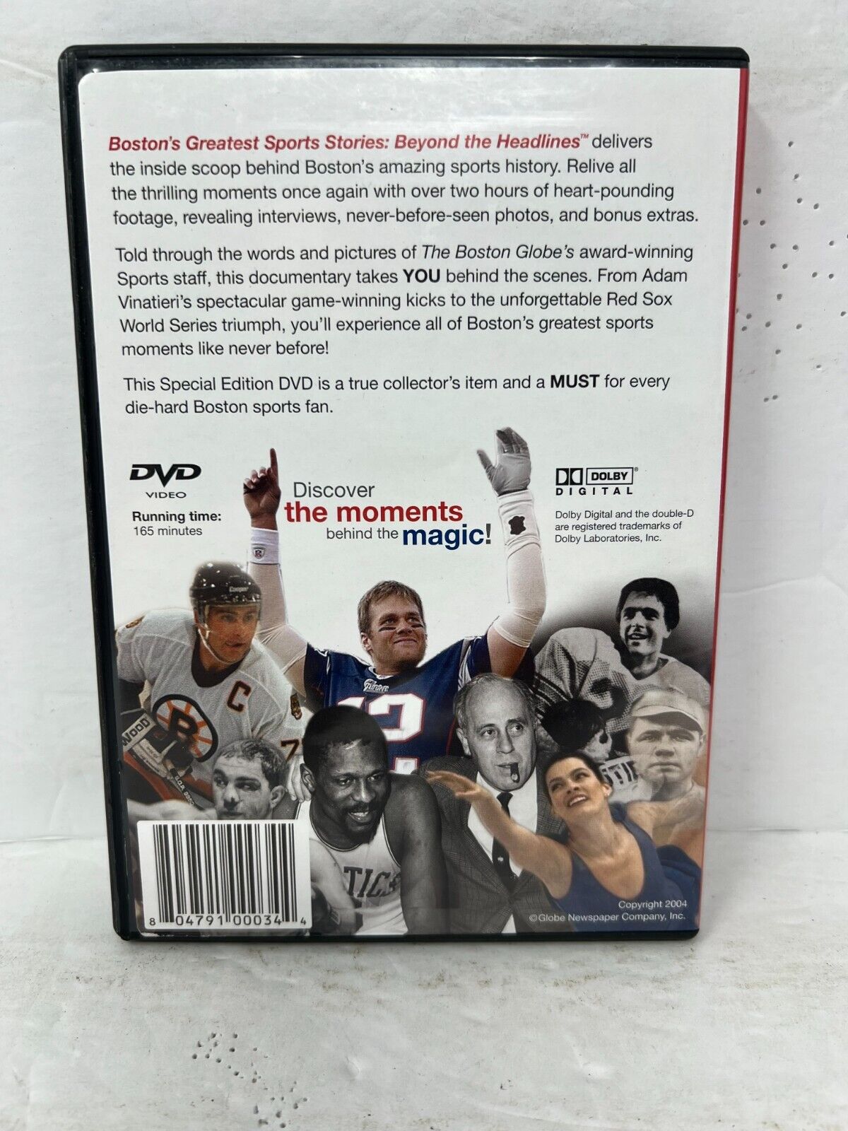 Boston's Greatest Sports Stories Beyond the Headlines (DVD) Sports Good Shape!!!