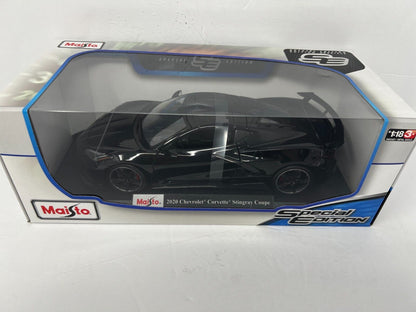 Maisto 2020 Chevrolet Corvette Stingray Coupe Special Edition 1:18 Diecast Black