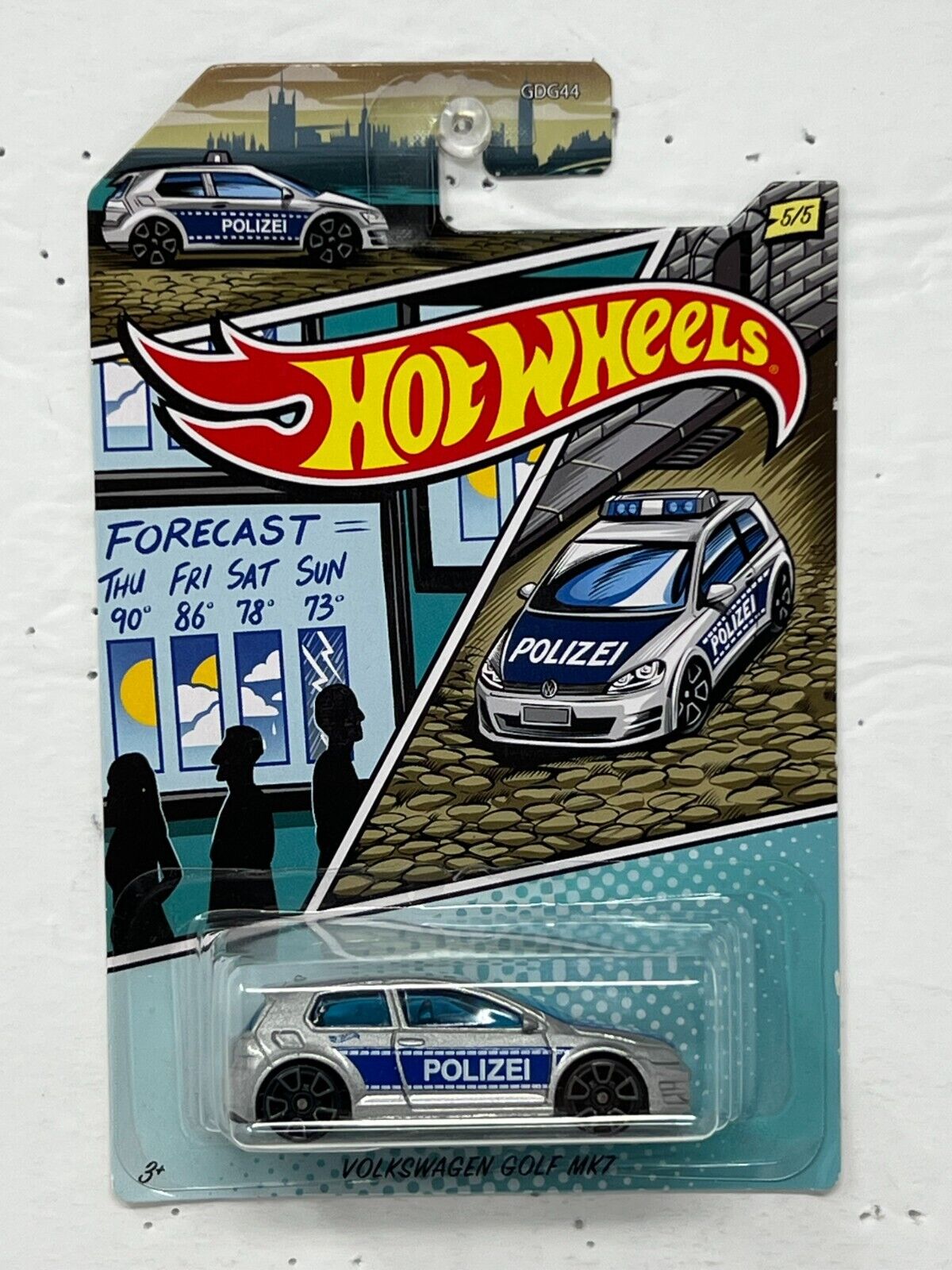 Hot Wheels Police Series Volkswagen Golf MK7 1:64 Diecast