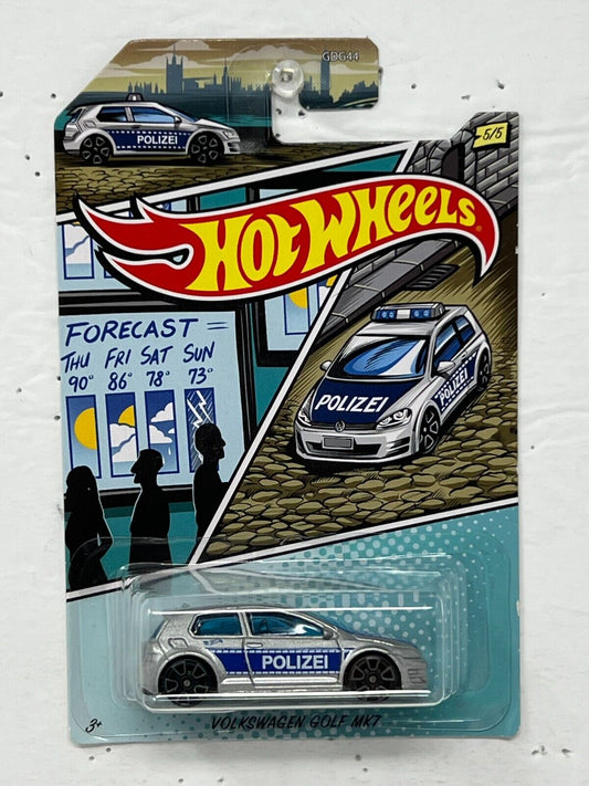 Hot Wheels Police Series Volkswagen Golf MK7 1:64 Diecast