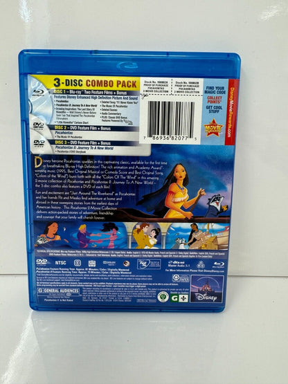 Pocahontas / Pocahontas II (Blu-ray) Disney Classic Good Condition!!!