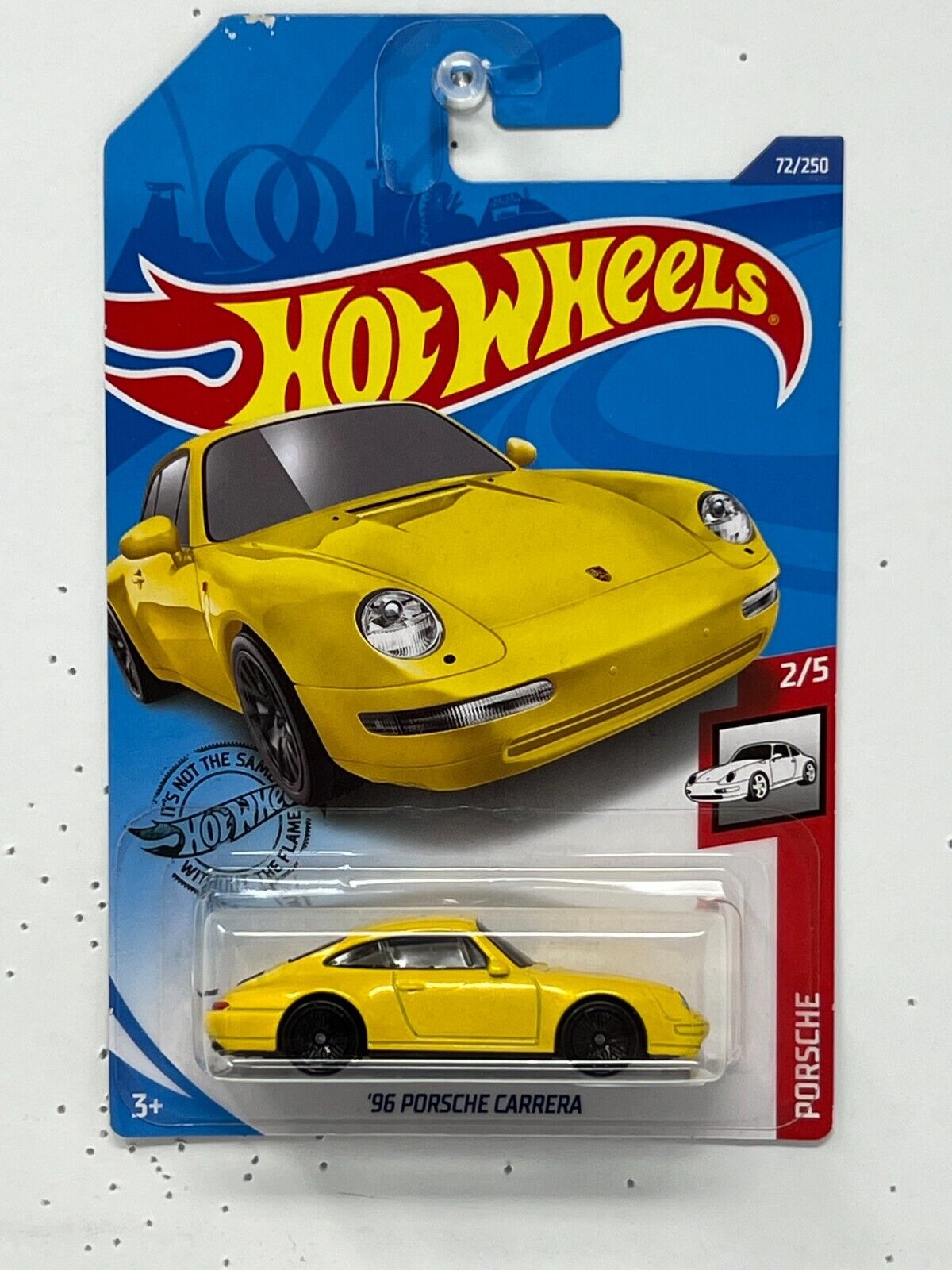 Hot Wheels 1996 Porsche Carrera Yellow 1:64 Diecast