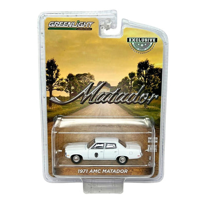 Greenlight Hobby Exclusive Matador 1971 AMC Matador 1:64 Diecast White