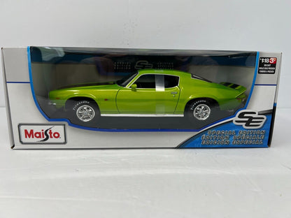 Maisto 1971 Chevrolet Camaro Special Edition 1:18 Diecast Green