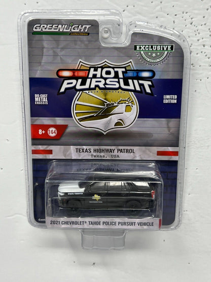 Greenlight Hot Pursuit 2021 Chevrolet Tahoe Police Pursuit Vehicle 1:64 Diecast