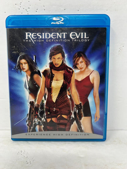 Resident Evil: The High Definition Trilogy (Blu-ray) Horror Good Condition!!!