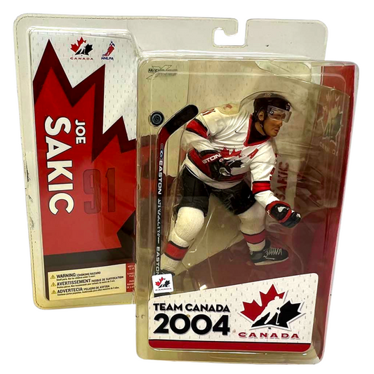 McFarlane NHL Joe Sakic White Jersey Team Canada 2004 Figure