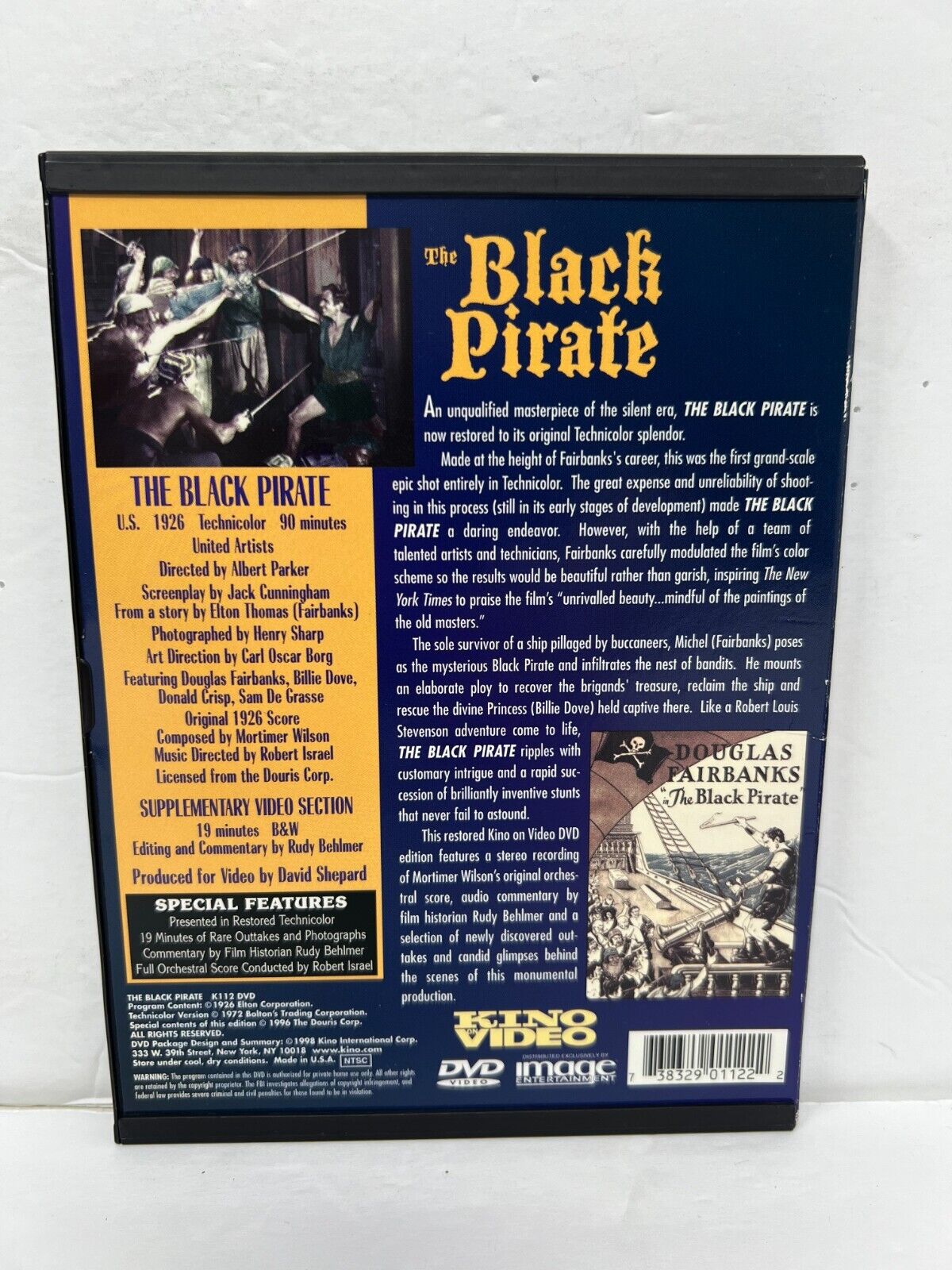 The Black Pirate (DVD) Adventure Good Condition!!!