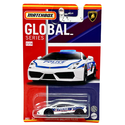 Matchbox Global Series Lamborghini Gallardo Police 1:64 Diecast