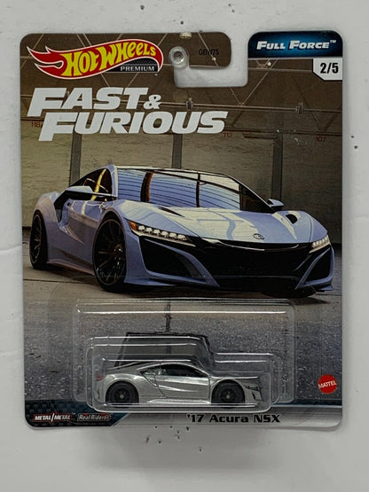 Hot Wheels Premium Fast & Furious Full Force '17 Acura NSX 1:64 Diecast