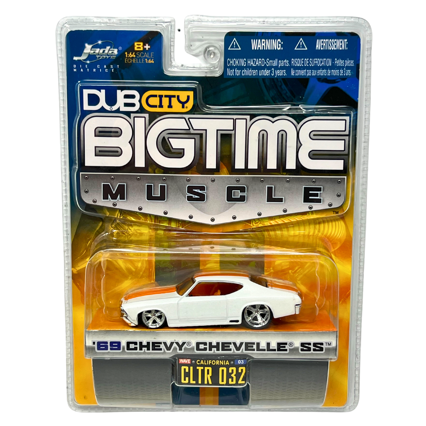 Jada Dub City Bigtime Muscle 1969 Chevy Chevelle SS 1:64 Diecast White