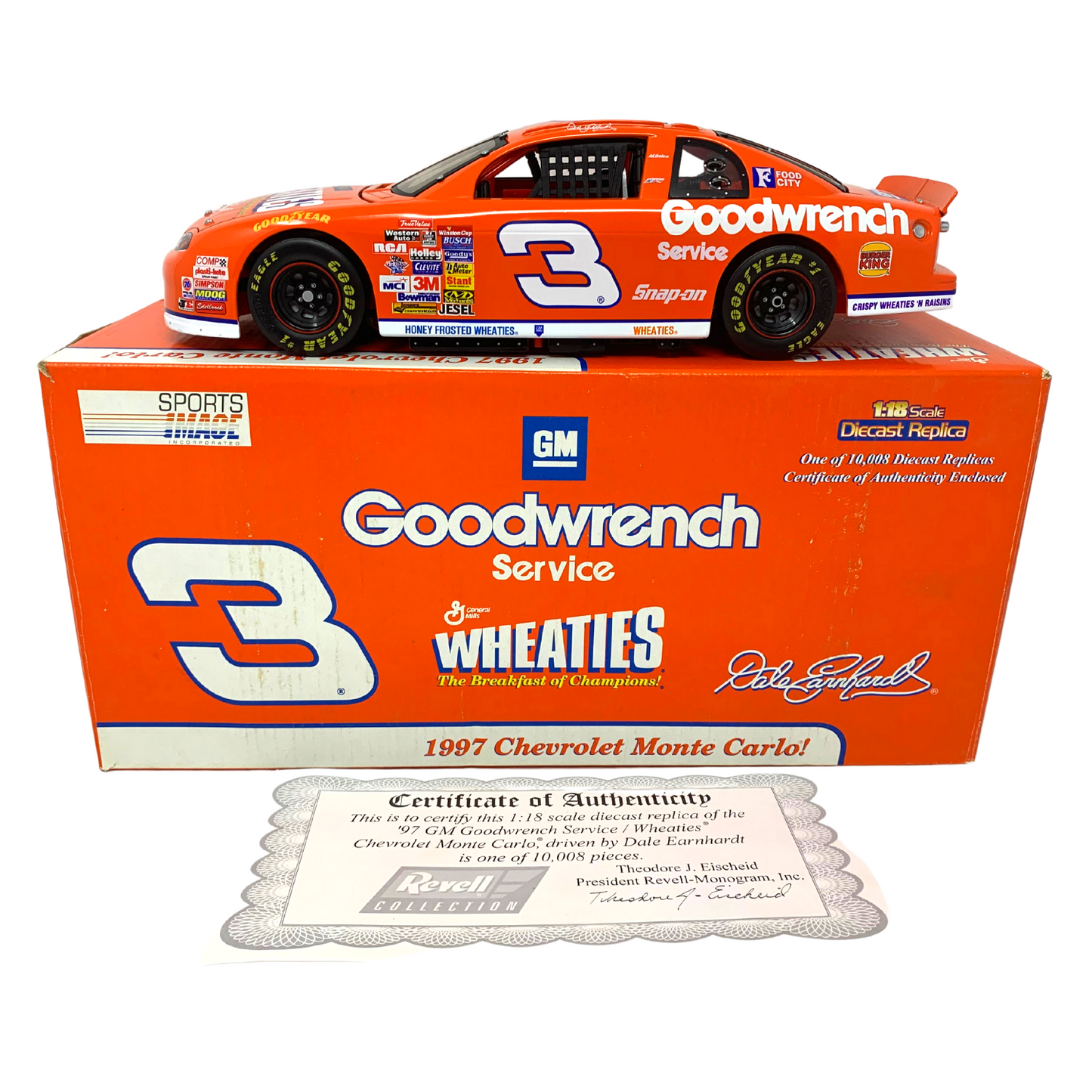 Revell Nascar #3 Wheaties Dale Earnhardt Sr. Chevrolet Monte Carlo 1:18 Diecast