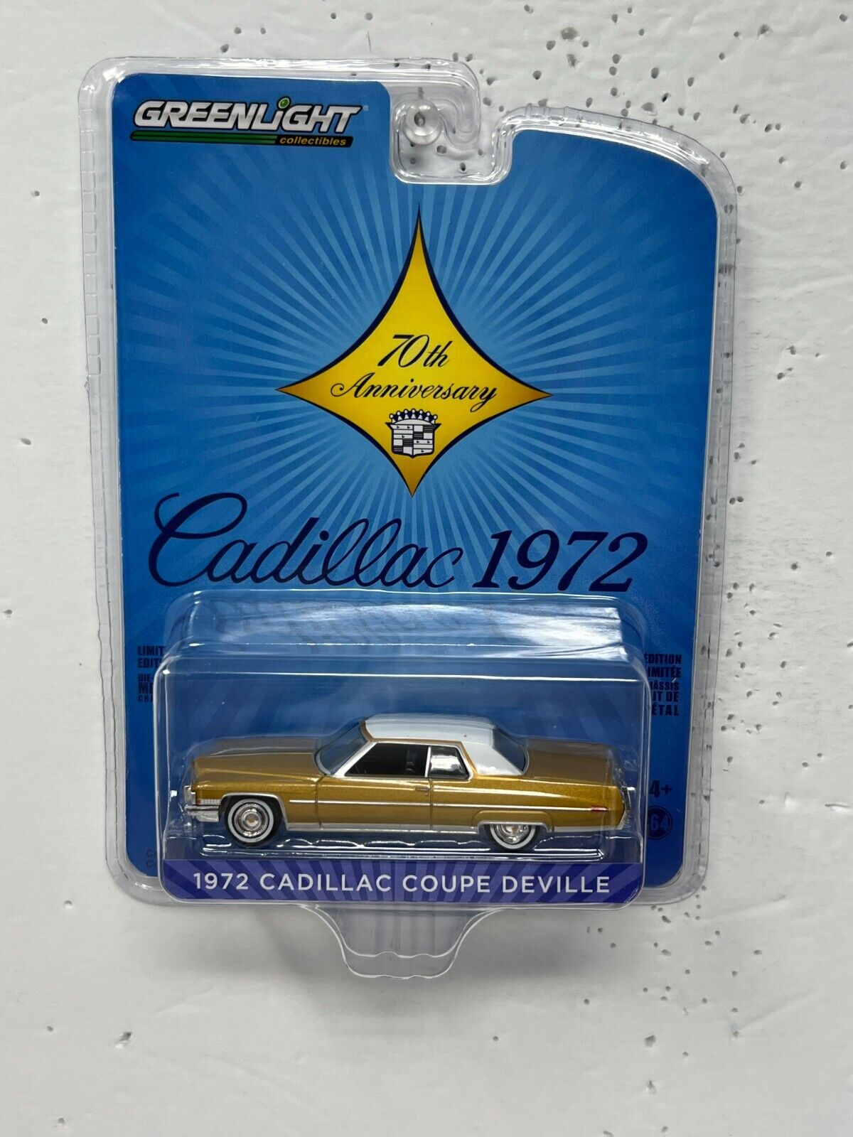 Greenlight Cadillac 70th Anniversary 1972 Cadillac Coupe Deville 1:64 Diecast