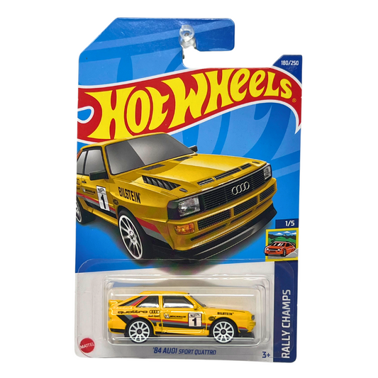 Hot Wheels Rally Champs 1984 Audi Sport Quattro 1:64 Diecast