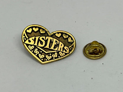 Sisters Heart Lapel Pin P1