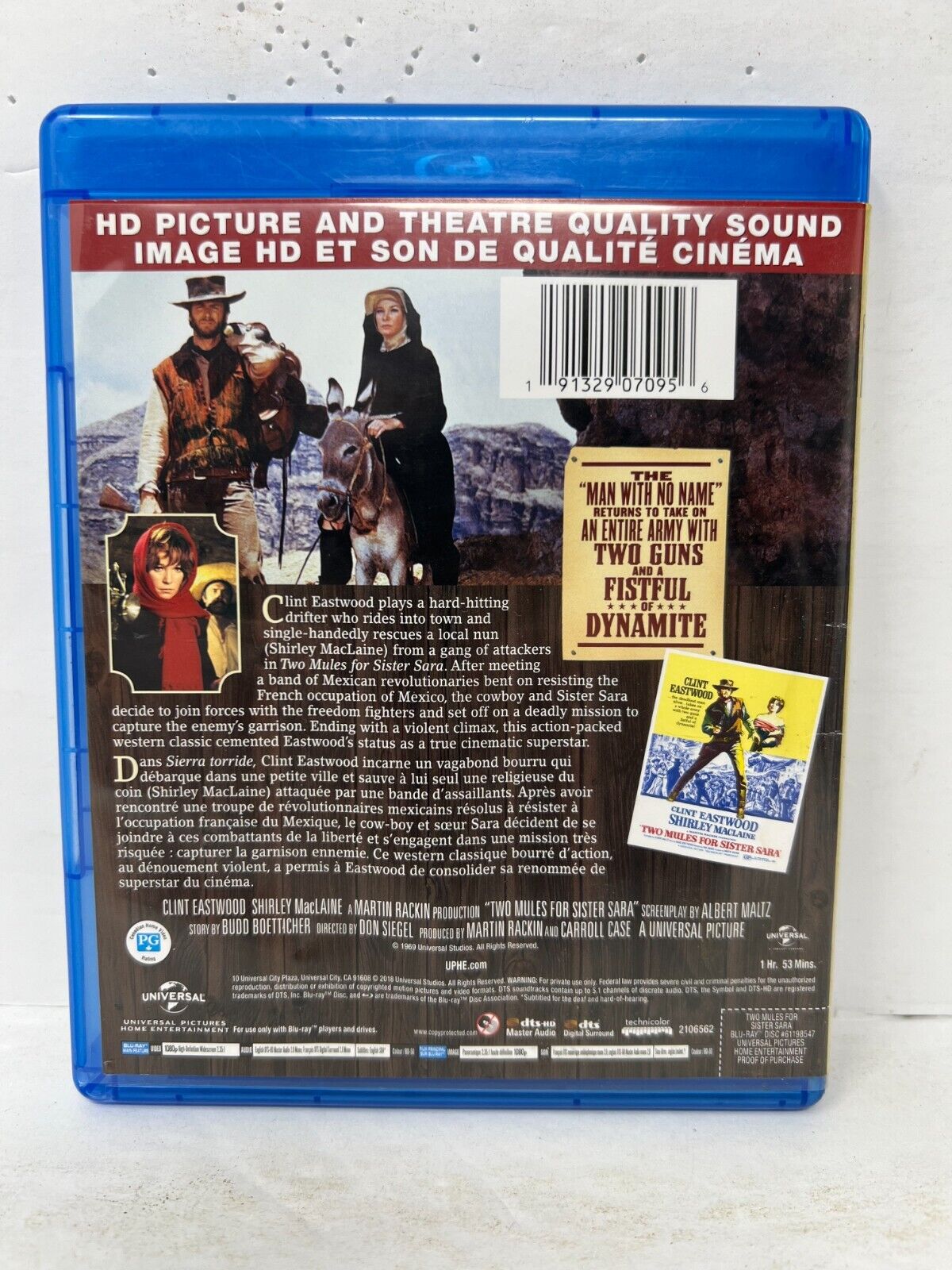 Two Mules for Sister Sara (Blu-ray) Western Good Condition!!!