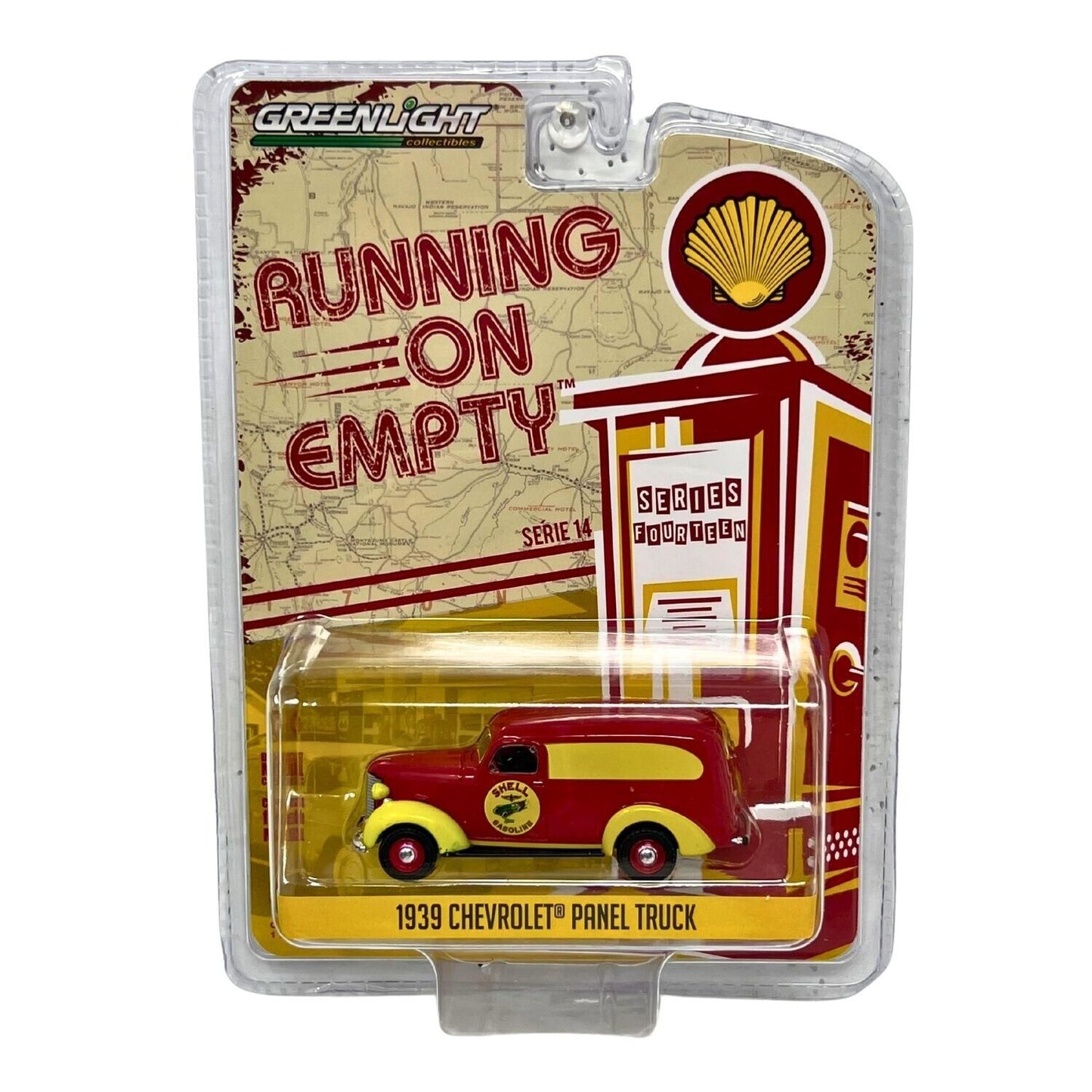 Greenlight Running on Empty 1939 Chevrolet Panel Truck 1:64 Diecast