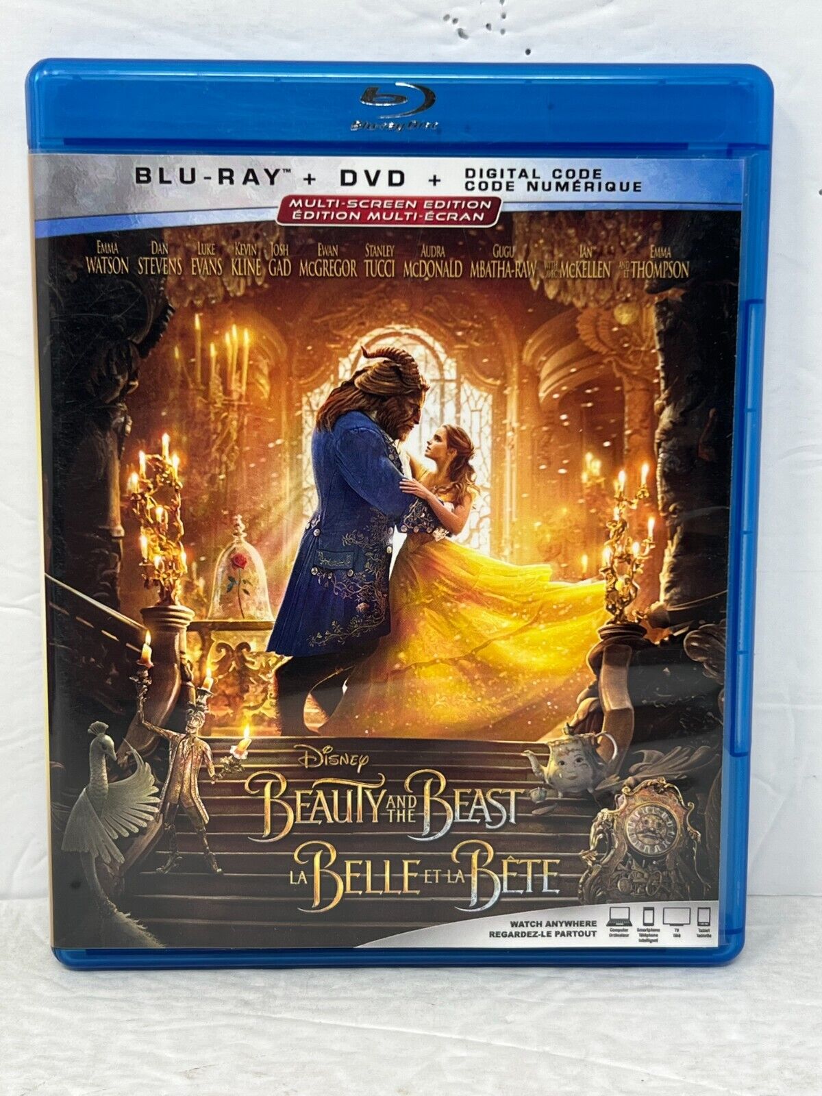 Disney Beauty and the Beast Live Action (Blu-ray) Good Condition!!!