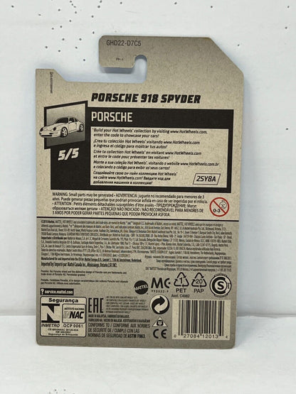 Hot Wheels Porsche 918 Spyder Blue 1:64 Diecast