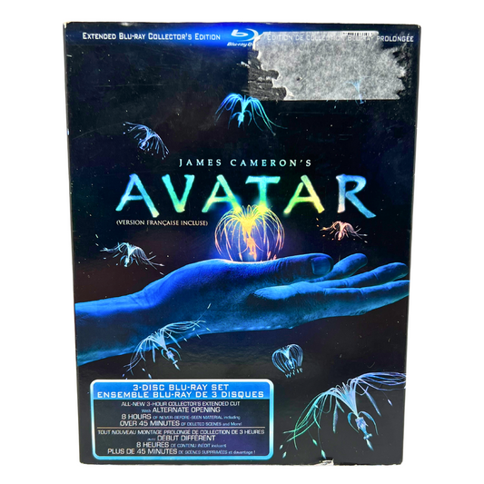 Avatar (Blu-ray) 3-Disc Collectors Set Fantasy Good Condition!!!