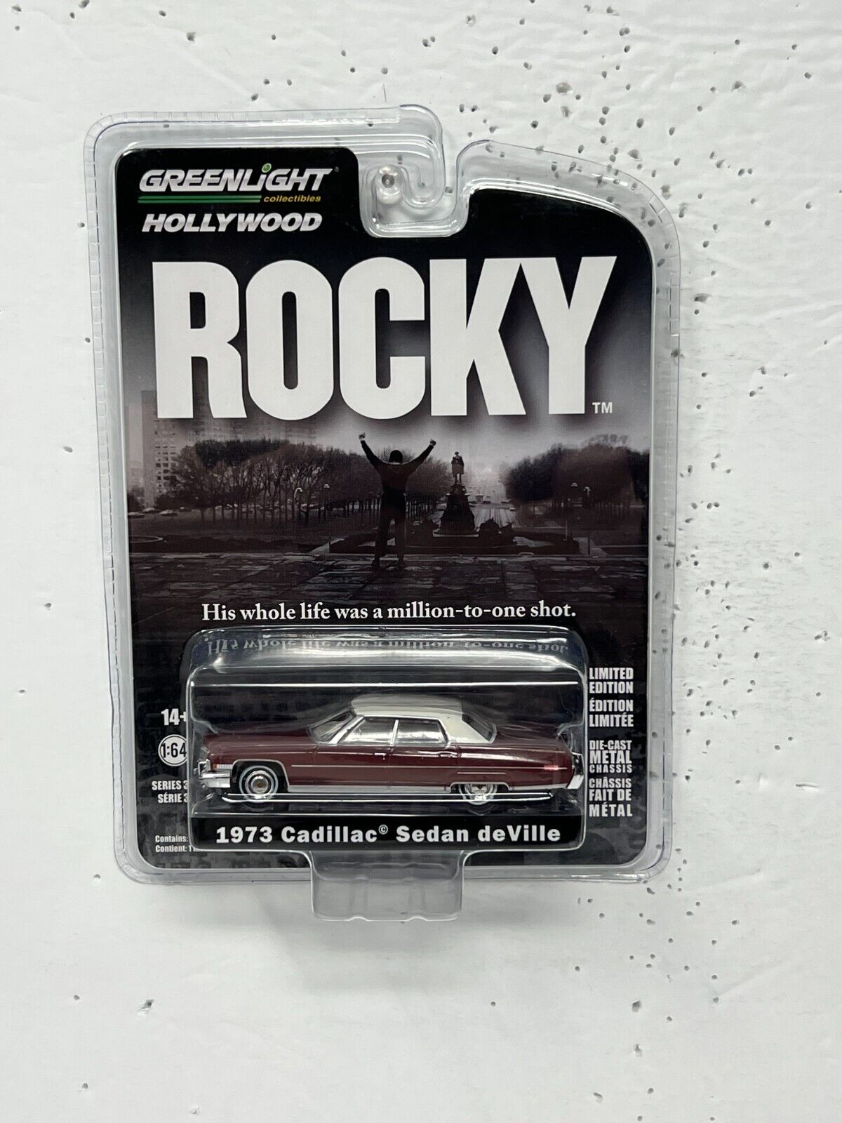 Greenlight Hollywood Rocky 1973 Cadillac Sedan deVille 1:64 Diecast